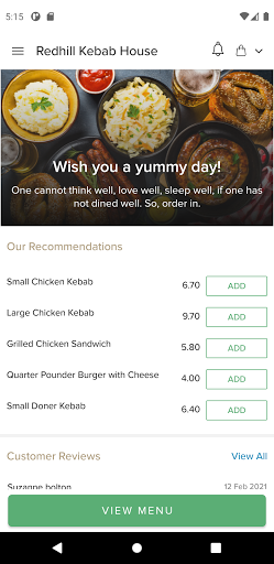 Redhill Kebab House Screen 2