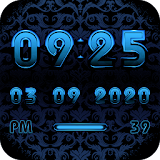 A-BLUE Digital Clock Widget icon