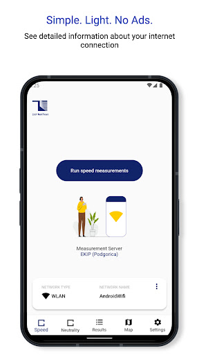 Android application EKIP Nettest screenshort