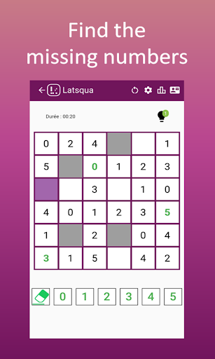 Latsqua: variant of Sudoku Screen 2