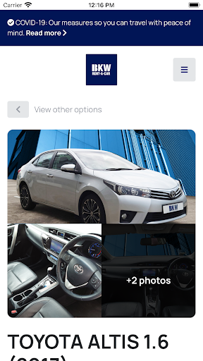 BKW Rent A Car Screen 3