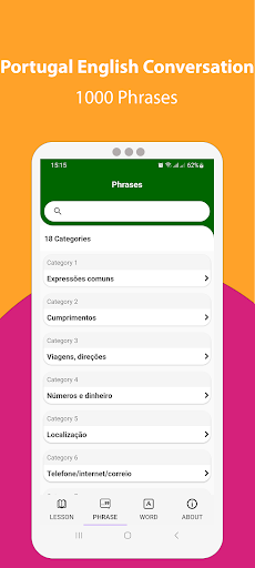 Portugal English Conversation Screen 2