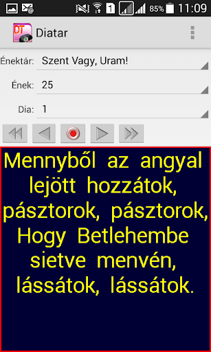Android application Diatár screenshort