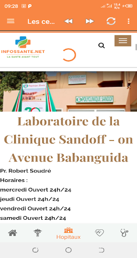 Infossante- pharmacie de garde Screen 3