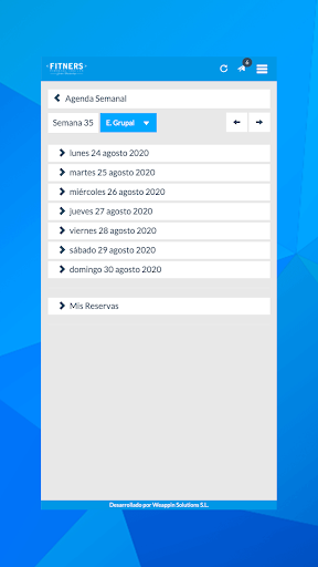 Android application Fitners screenshort