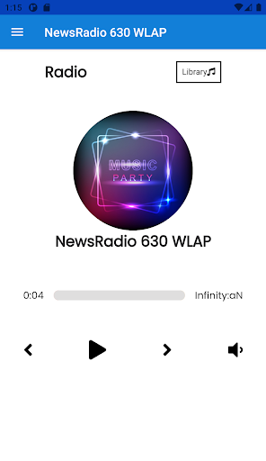 Android application NewsRadio 630 WLAP screenshort