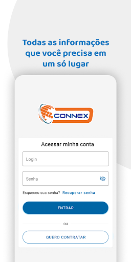 Android application Minha Connex screenshort