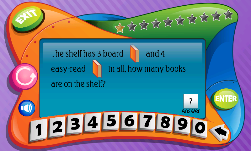 Android application First Grade Math Word Problems screenshort