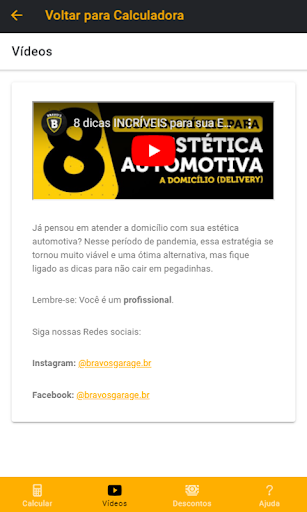 Calculadora de Diluição para Estética Automotiva
