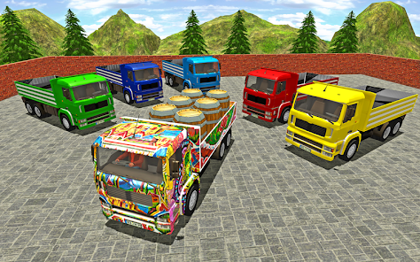 Captura de Pantalla 1 3D Truck Driving Simulator android