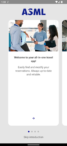 Android application ASML Travel screenshort