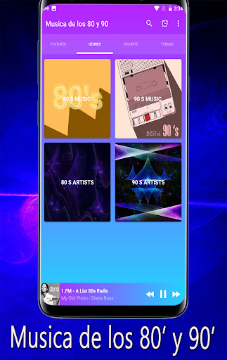 Music of the 80s and 90s Screen 2