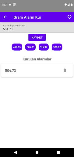 Anlık Döviz ve Altın Fiyatları Screen 3