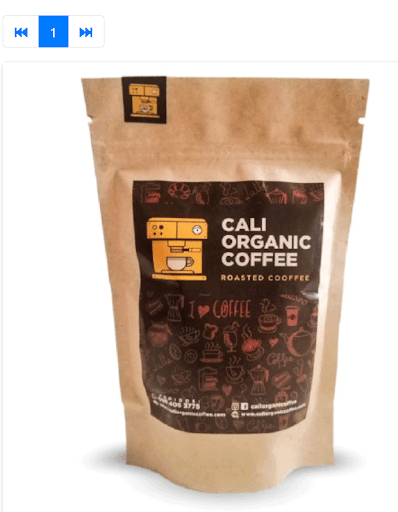 Android application cali organic coffee screenshort