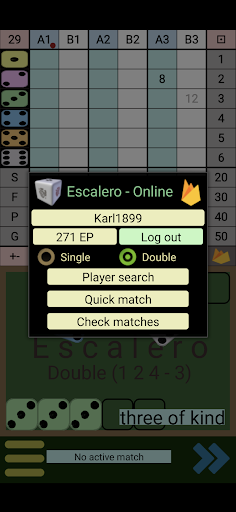 Escalero Dice Screen 2