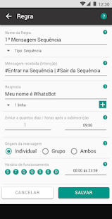 wBot Robot Chatbot Schermata