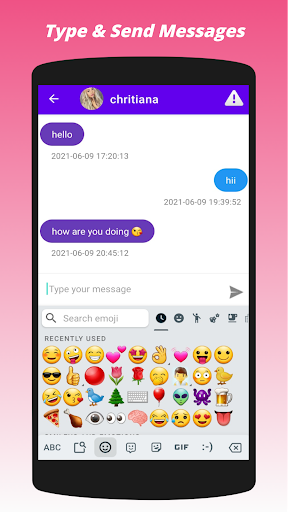 Android application Cool Chat strangers online screenshort