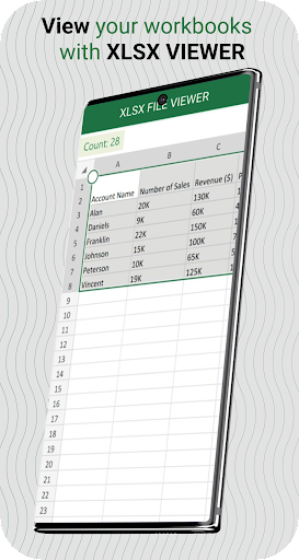 Xlsx File Viewer - Xlsx Reader
