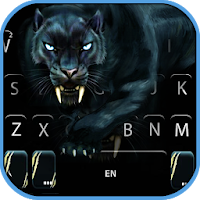 Тема для клавиатуры Scary Black Panther