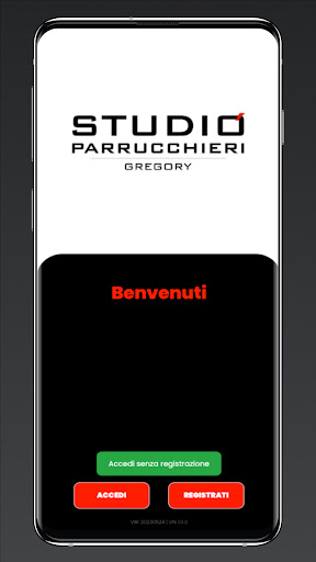 Android application Studioparrucchieri Gregory screenshort