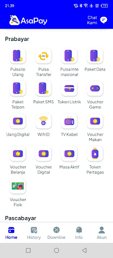 Android application AsaPay screenshort