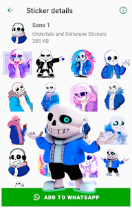Sans Undertale and Deltarune Stickers for WhatsApp