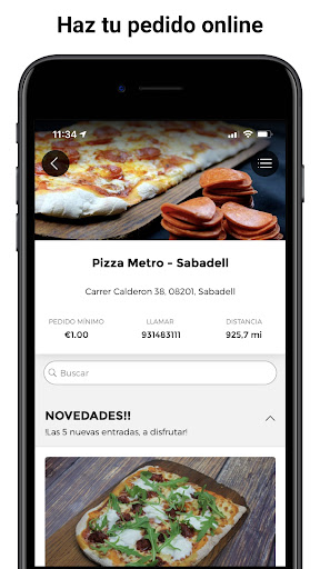 Android application Pizza Metro Company screenshort