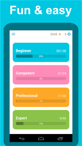 Android application Sentence Master - Satzbau screenshort
