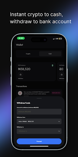 InflowBit: Buy & Sell Bitcoin Screen 2