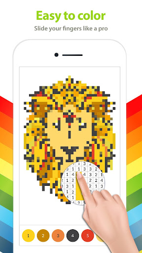 Screenshot of Color by Number for Adults