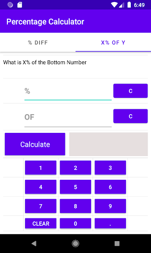 Percentage Calculator Screen 3