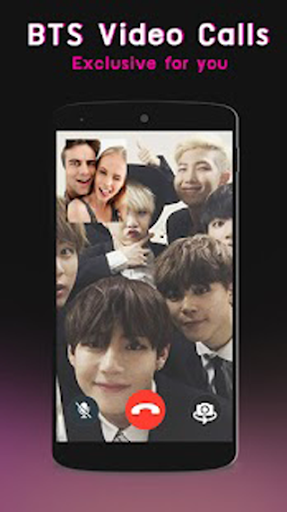 Android application BTS Call - Fake Video Call Pra screenshort