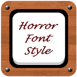 Horror Font Style icon