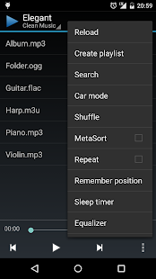 Clean Music Player Screenshot