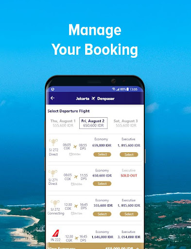 Sriwijaya Air Mobile Screen 3