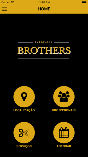 Android application Barbearia Brothers screenshort