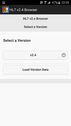 HL7 v2.4 Browser Screenshot