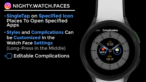 Nighty Analog 13 - watch face screenshot 12