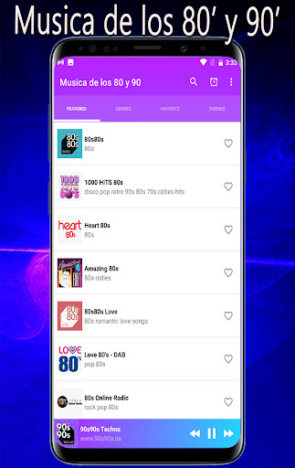 Android application Music of the 80s and 90s screenshort