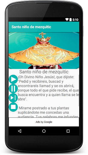 Android application Santo Niño de Mezquitic screenshort