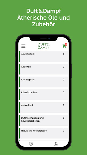 Android application Duft&Dampf screenshort