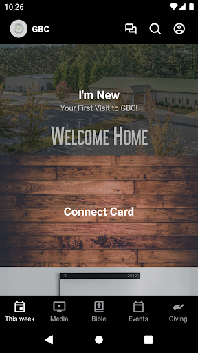 Android application Greenwood Baptist Church - SC screenshort