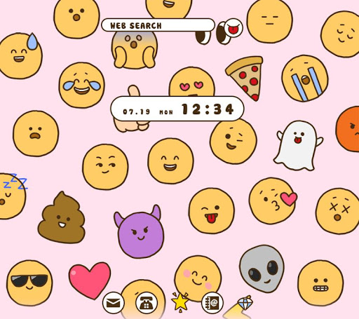 Android application Enjoy Emoji Theme screenshort