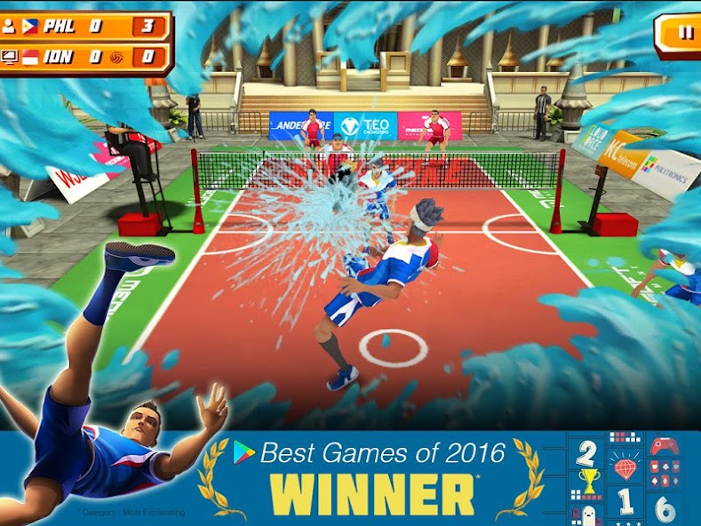 Roll Spike Sepak Takraw 1.4.0 APK + Mod (Free purchase / Free shopping) for Android