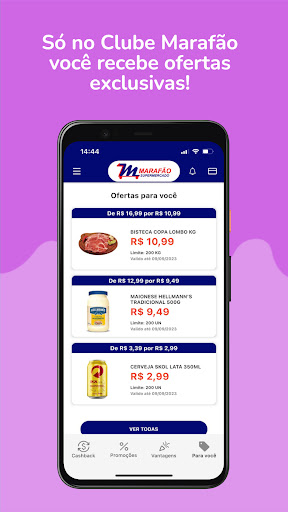 Android application Clube Marafão screenshort