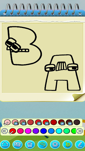 Alphabet coloring book Lore