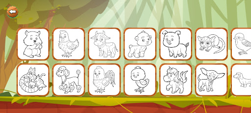 Screenshot of Animal Coloring Book for Kids
