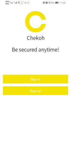 Android application Chekoh screenshort