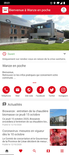 Android application Wanze en poche screenshort