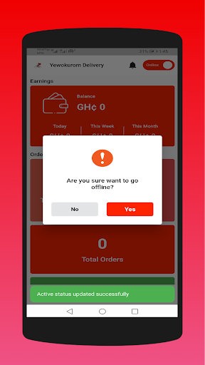 Yewokurom Delivery App Screen 3